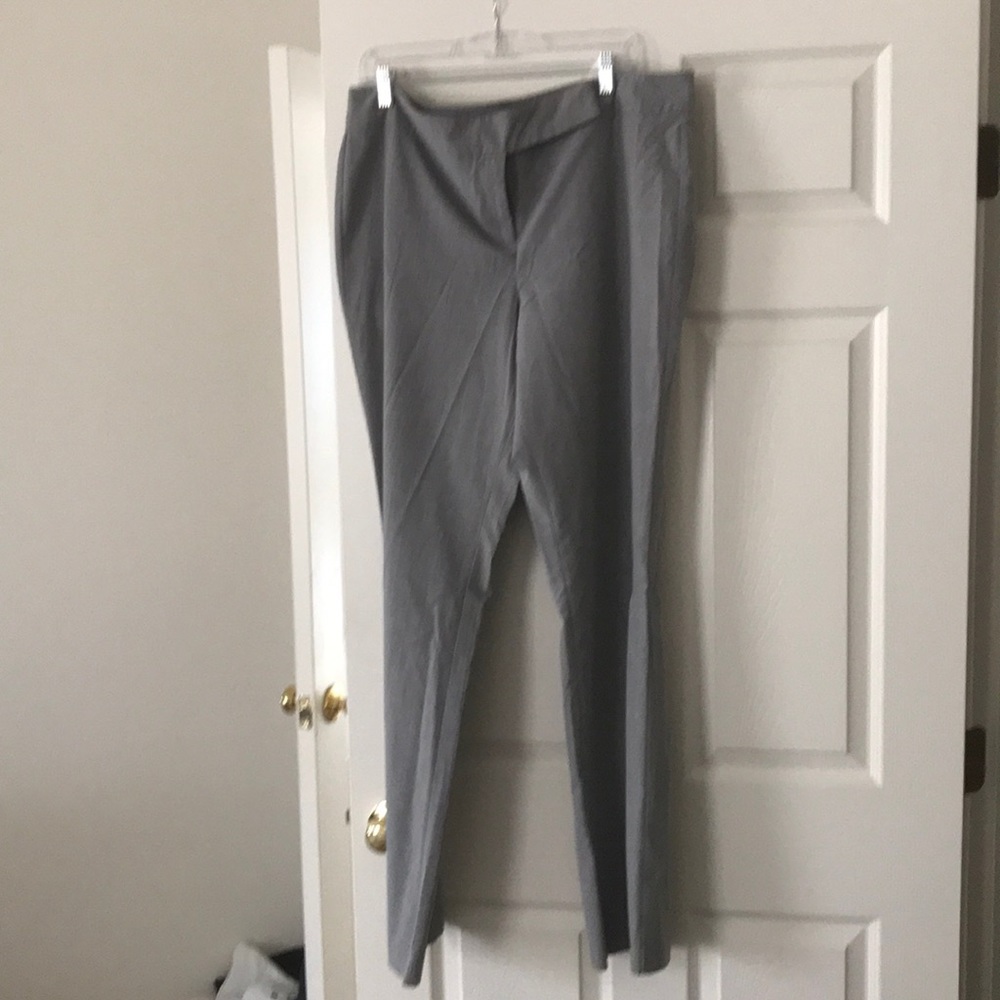 NY& Co Grey striped Slacks Tall Length